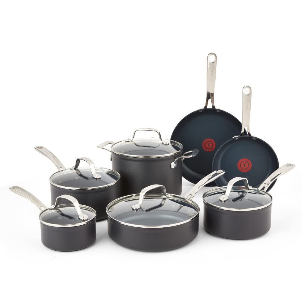 Foto 2 pulgar | Juego De Utensilios De Cocina T-fal Platinum Antiadherente Anodizado Duro, 12 Piezas - Venta Internacional.