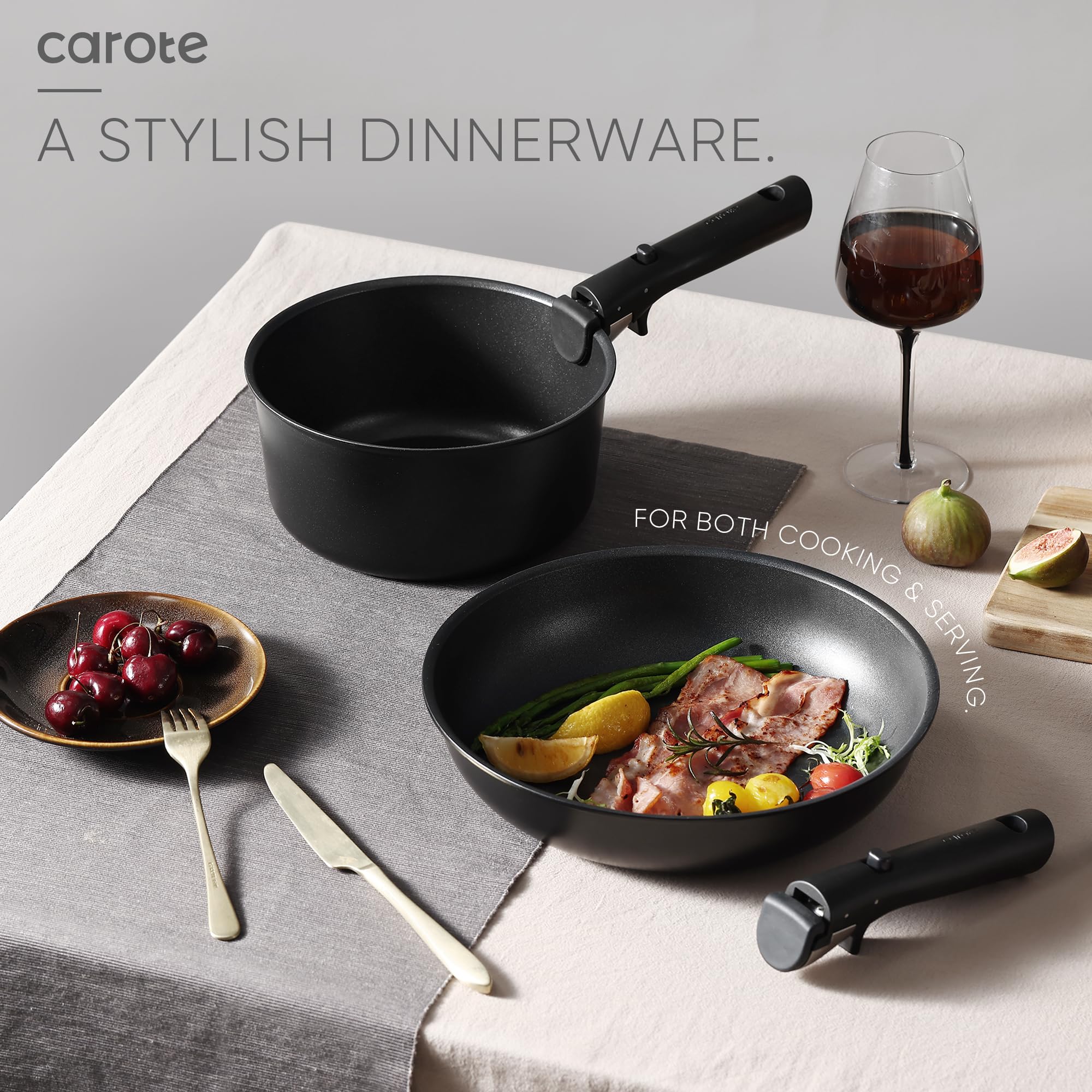 Foto 5 | Juego De Utensilios De Cocina Carote Antiadherentes Con Mango Desmontable, 13 Piezas - Venta Internacional.