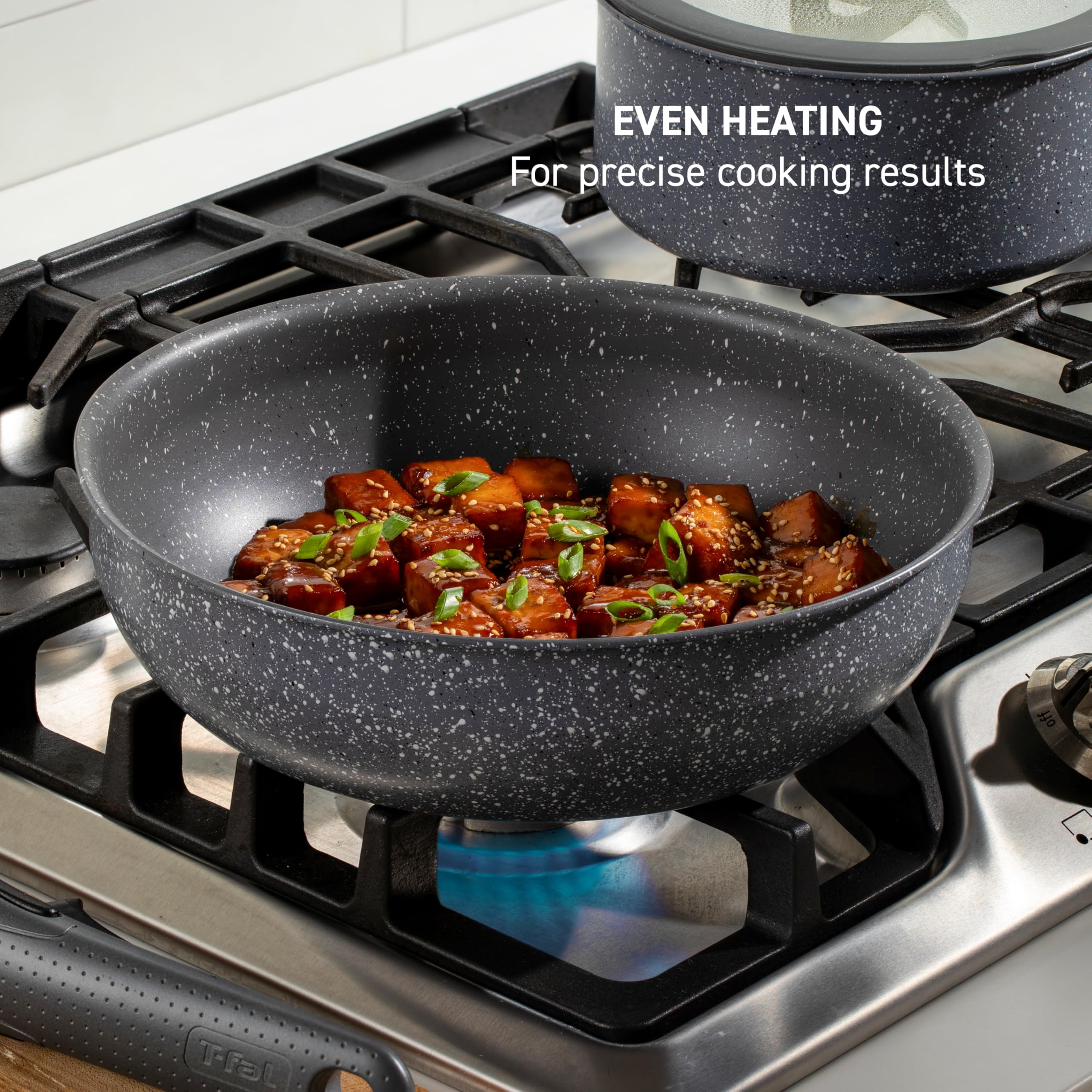 Foto 5 | Juego De Utensilios De Cocina T-fal Ingenio Essentials De 11 Piezas, Granito Gris - Venta Internacional.