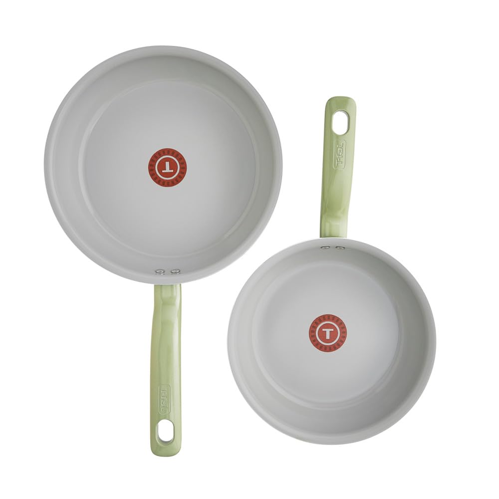 Foto 2 pulgar | Set De Sartenes T-fal Simply Cook Recicladas De 2 Piezas, Color Verde - Venta Internacional.