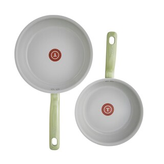Foto 1 | Set De Sartenes T-fal Simply Cook Recicladas De 2 Piezas, Color Verde - Venta Internacional.