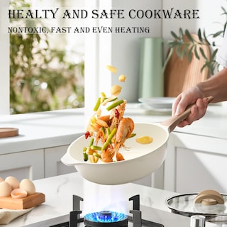 Foto 4 | Juego De Utensilios De Cocina Ewfen, 14 Unidades, Granito, Inducción, Antiadherentes - Venta Internacional.