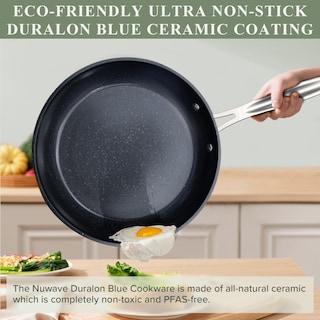 Foto 2 | Set De Utensilios De Cocina Nuwave Healthy Duralon Blue Ceramic Antiadherente - Venta Internacional.