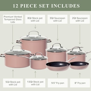Foto 4 | Set De Utensilios De Cocina Nuwave Healthy Duralon Blue Ceramic Antiadherente - Venta Internacional.