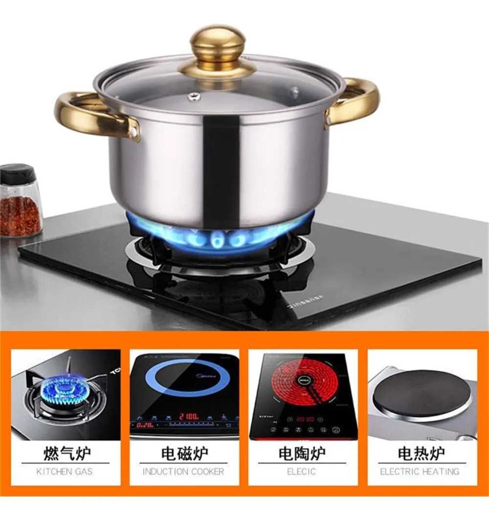Foto 2 | Batería De Acero Inoxidable Roja 12 Pz Cooking Set Rojo