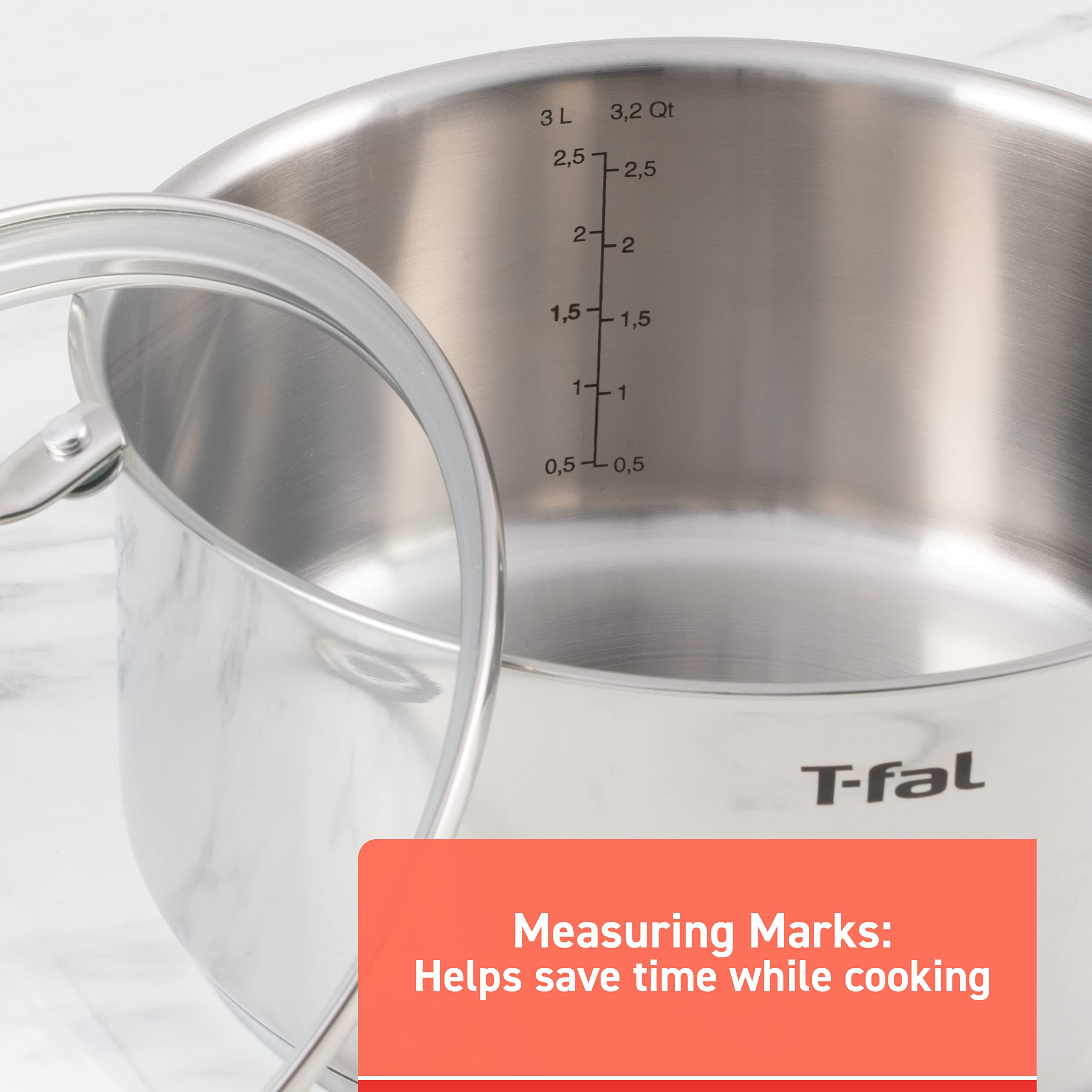 Foto 4 | Juego De Utensilios De Cocina T-fal De Acero Inoxidable, 11 Piezas, Aptos Para Inducción - Venta Internacional.