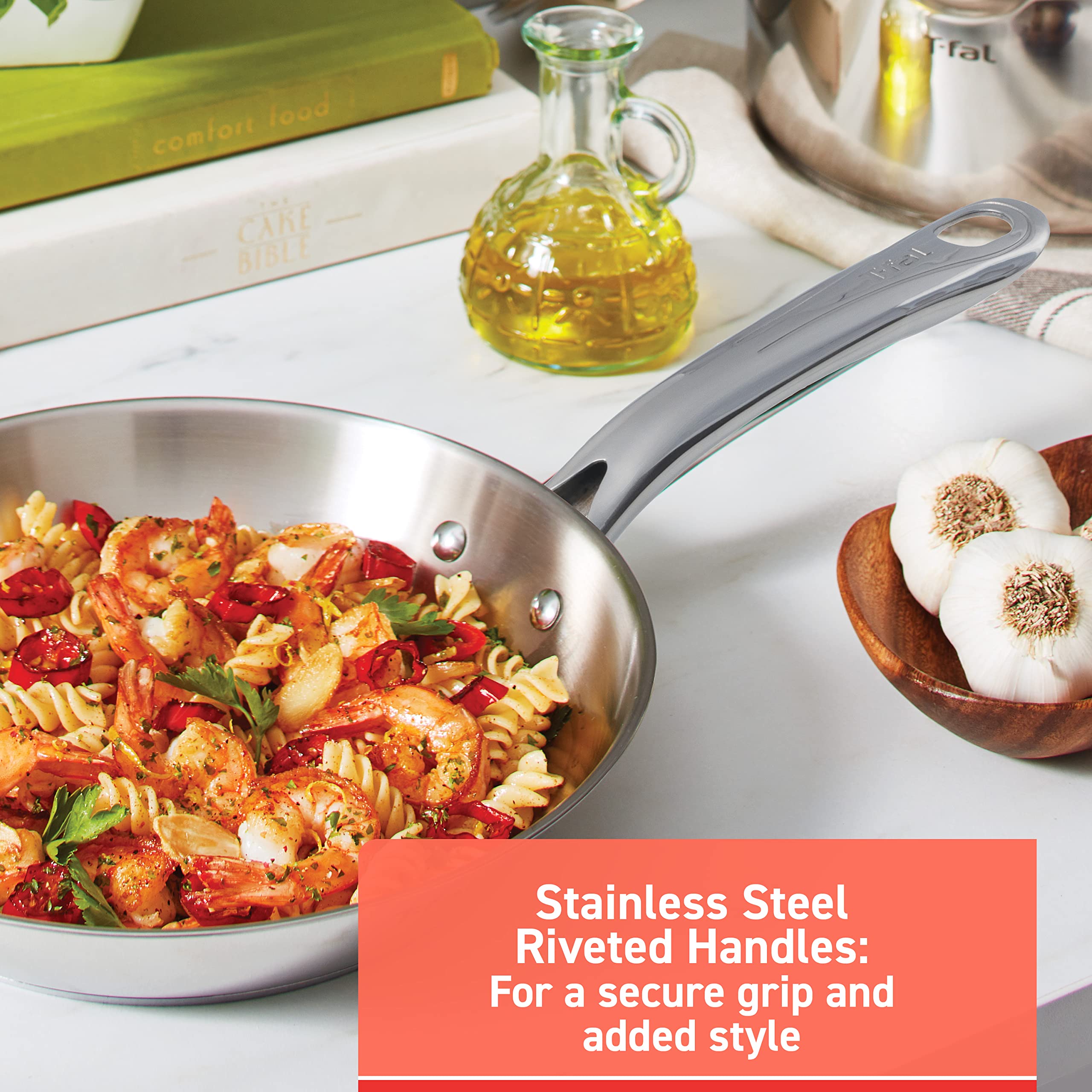Foto 6 | Juego De Utensilios De Cocina T-fal De Acero Inoxidable, 11 Piezas, Aptos Para Inducción - Venta Internacional.