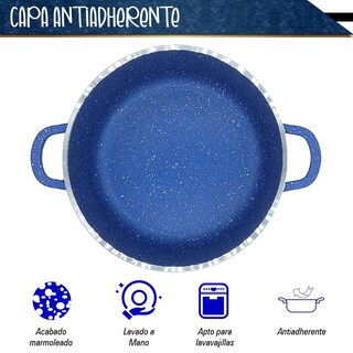 Foto 6 | Batería De Cocina De Aluminio Con Tapa Y Recubrimiento De Granito 10 Pz Verde