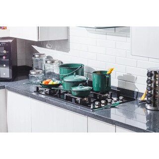 Foto 5 | Batería De Cocina Clásica De Peltre 12 Piezas Lab.g Verde