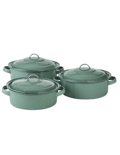Foto 1 | Juego De Ollas Cinsa Clásicas De Peltre 6 Piezas Verde Jade