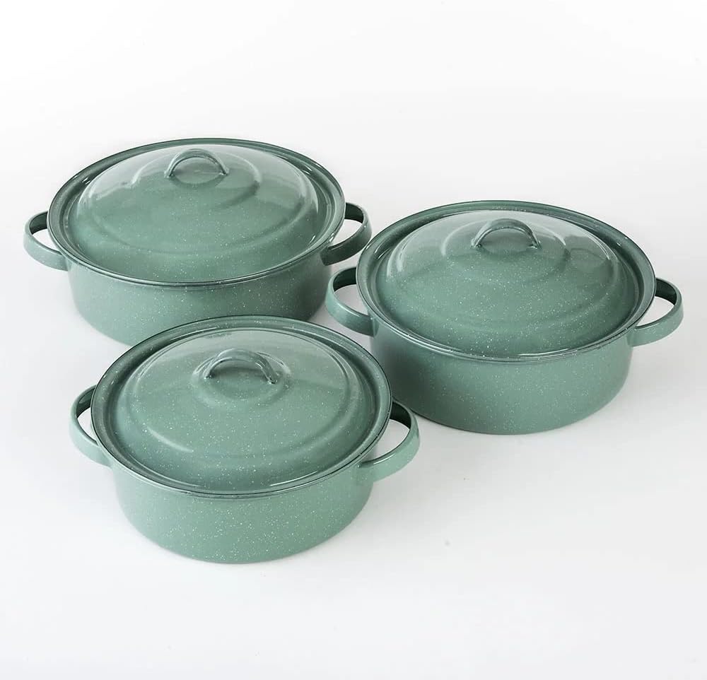 Foto 3 pulgar | Juego De Ollas Cinsa Clásicas De Peltre 6 Piezas Verde Jade