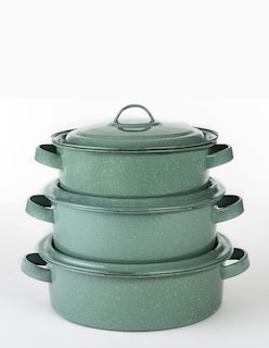 Foto 4 | Juego De Ollas Cinsa Clásicas De Peltre 6 Piezas Verde Jade