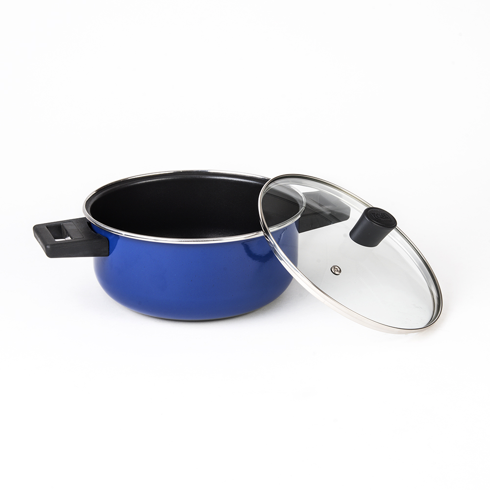 Foto 7 pulgar | Batería De Cocina Cinsa Brillante 7 Piezas Color Azul