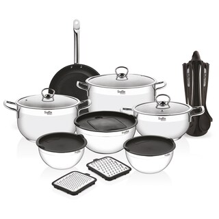 Foto 2 | Bateria De Cocina Sofia Ceramic 12 Pzs + Sofia Deluxe 22 Piezas + Set De Cuchillos 5 Piezas. 37 Piezas