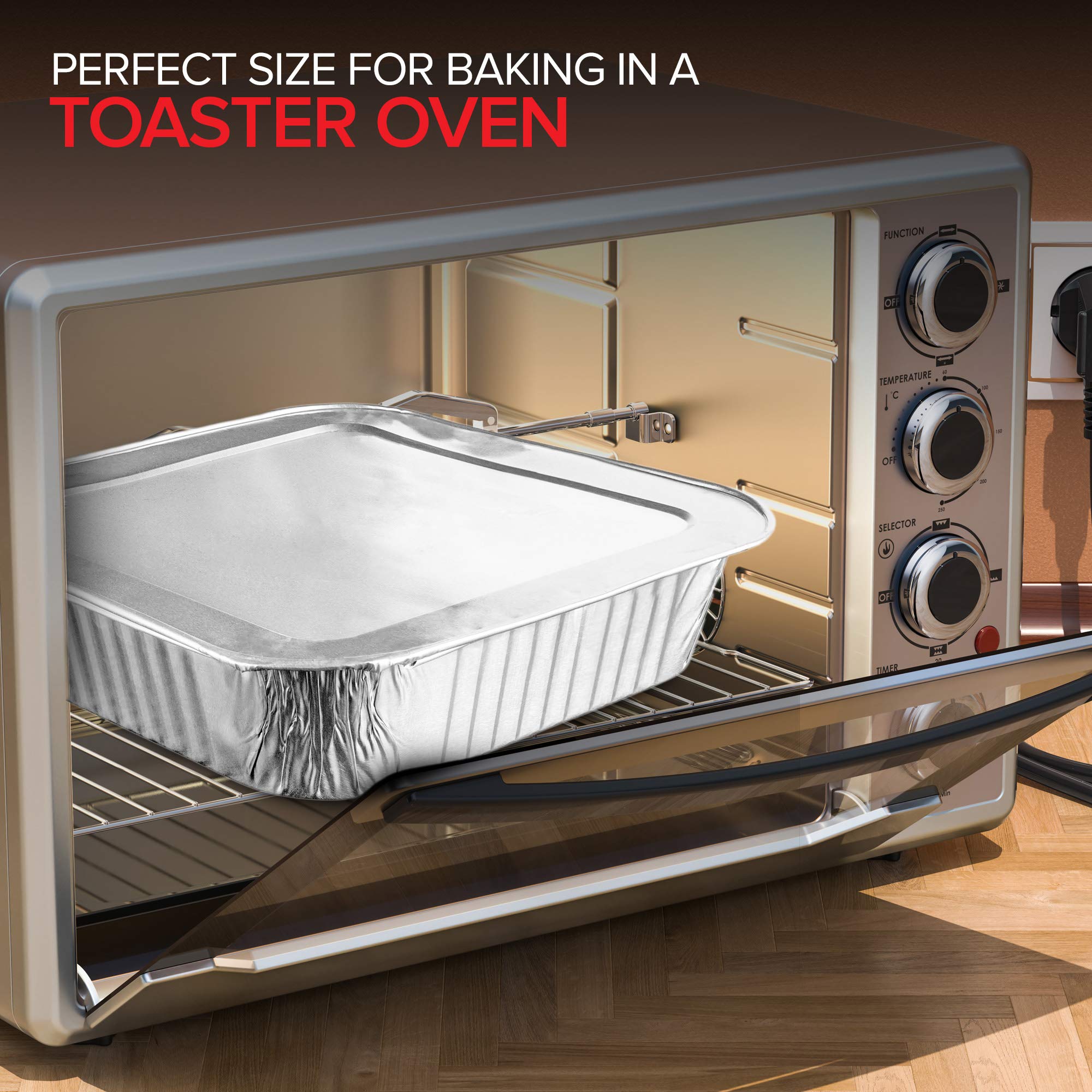 Foto 3 | Recipientes Desechables Para Alimentos Stock Your Home 8 X 8 (paquete De 10) - Venta Internacional.