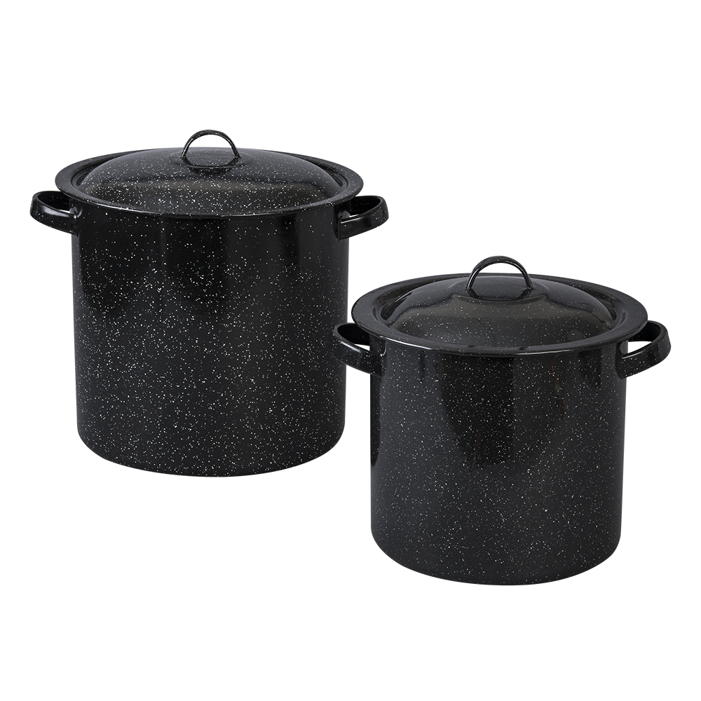 Foto 1 | Juego De 2 Ollas Rectas Altas Con Tapa De Peltre Cinsa Color Negro