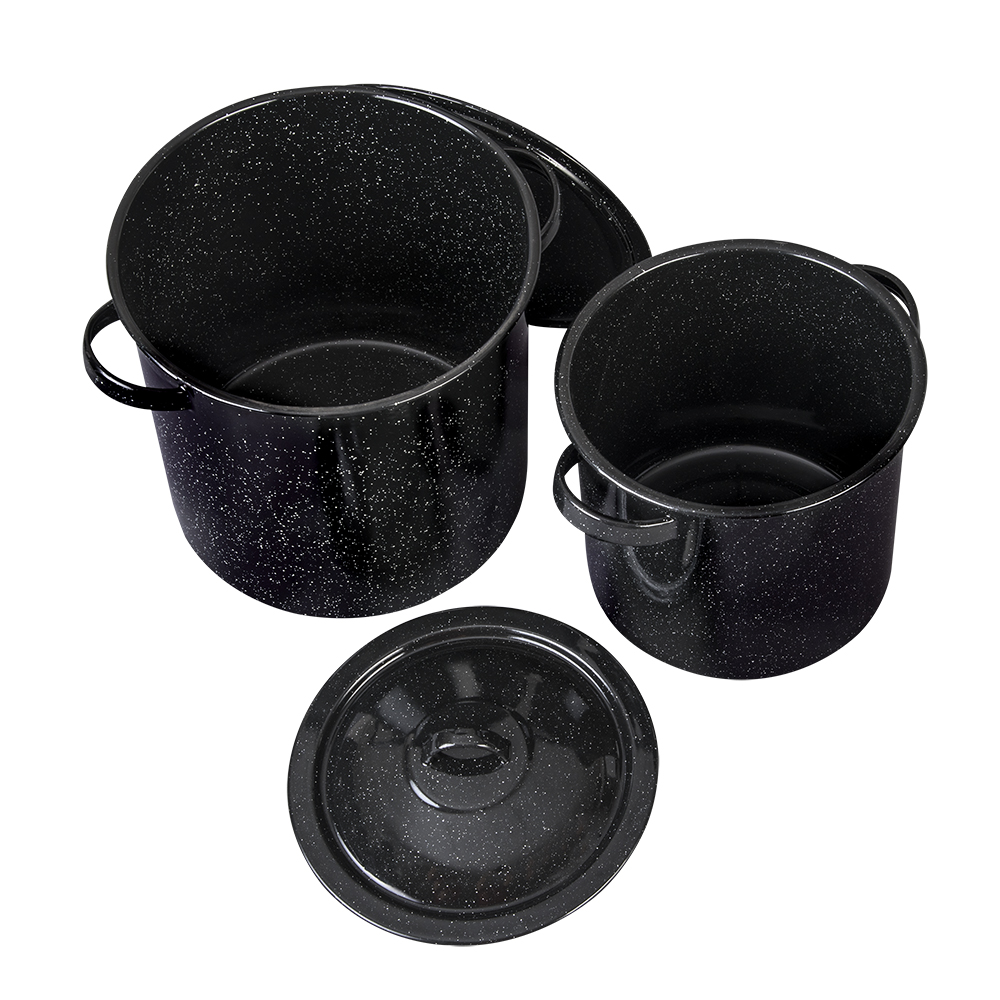 Foto 3 pulgar | Juego De 2 Ollas Rectas Altas Con Tapa De Peltre Cinsa Color Negro