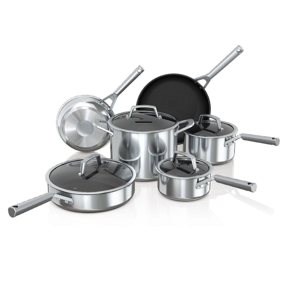 Foto 1 | Batería De Cocina Ninja C69500 Neverstick De 10 Piezas  Aluminio  Antihaderente