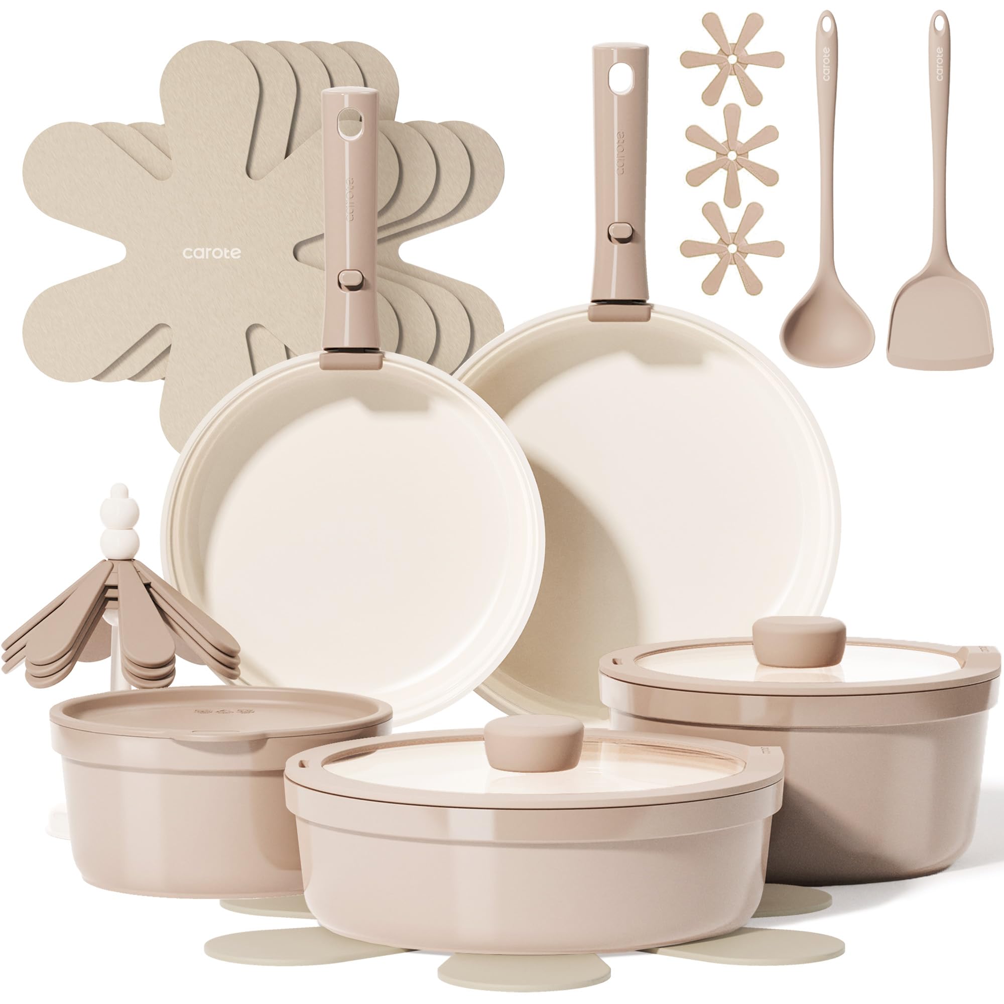 Foto 1 | Juego De Utensilios De Cocina Carote Ceramic Titanium Antiadherente 20 Piezas - Venta Internacional.