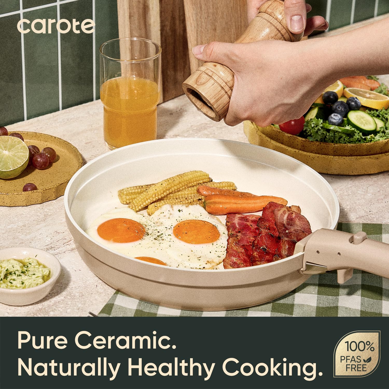 Foto 5 | Juego De Utensilios De Cocina Carote Ceramic Titanium Antiadherente 20 Piezas - Venta Internacional.