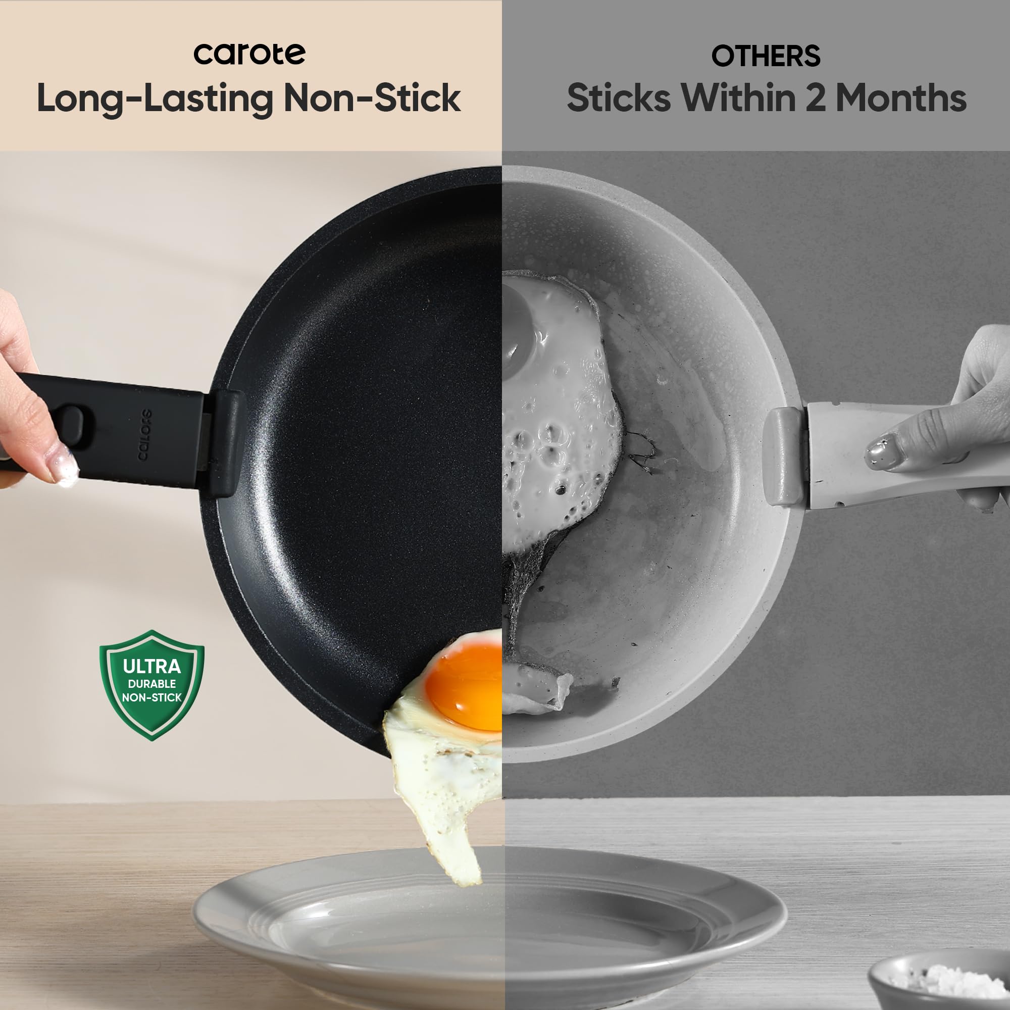 Foto 4 pulgar | Juego De Utensilios De Cocina Carote Antiadherentes 25 Piezas Con Juego De Cuchillos Jet Black - Venta Internacional.