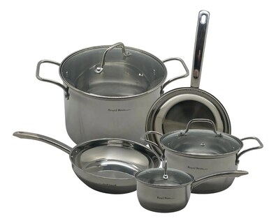 Foto 1 | Batería De Cocina Royal Haus Acero Inox Quirúrgico 8 Pzs Plateado