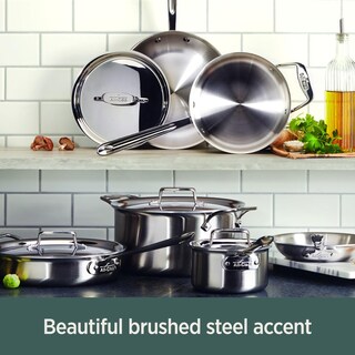 Foto 6 | Juego De Utensilios De Cocina All-clad D5 De Acero Inoxidable De 5 Capas 5 Piezas - Venta Internacional.