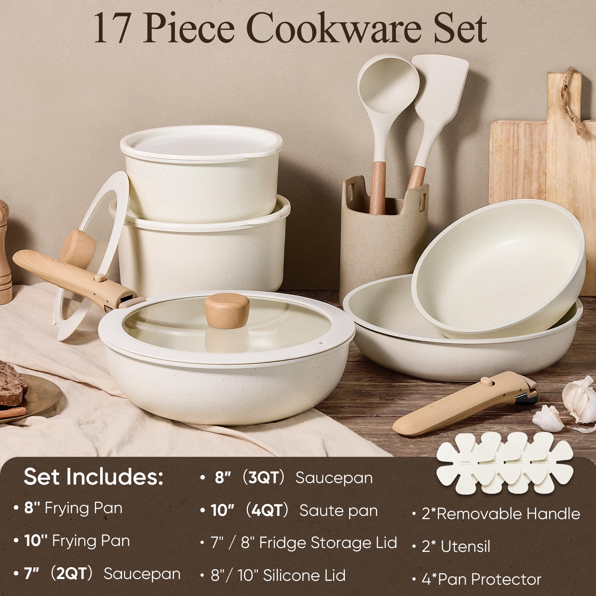 Foto 3 pulgar | Batería de Cocina Carote Antiadherente 17 Piezas-Venta Internacional