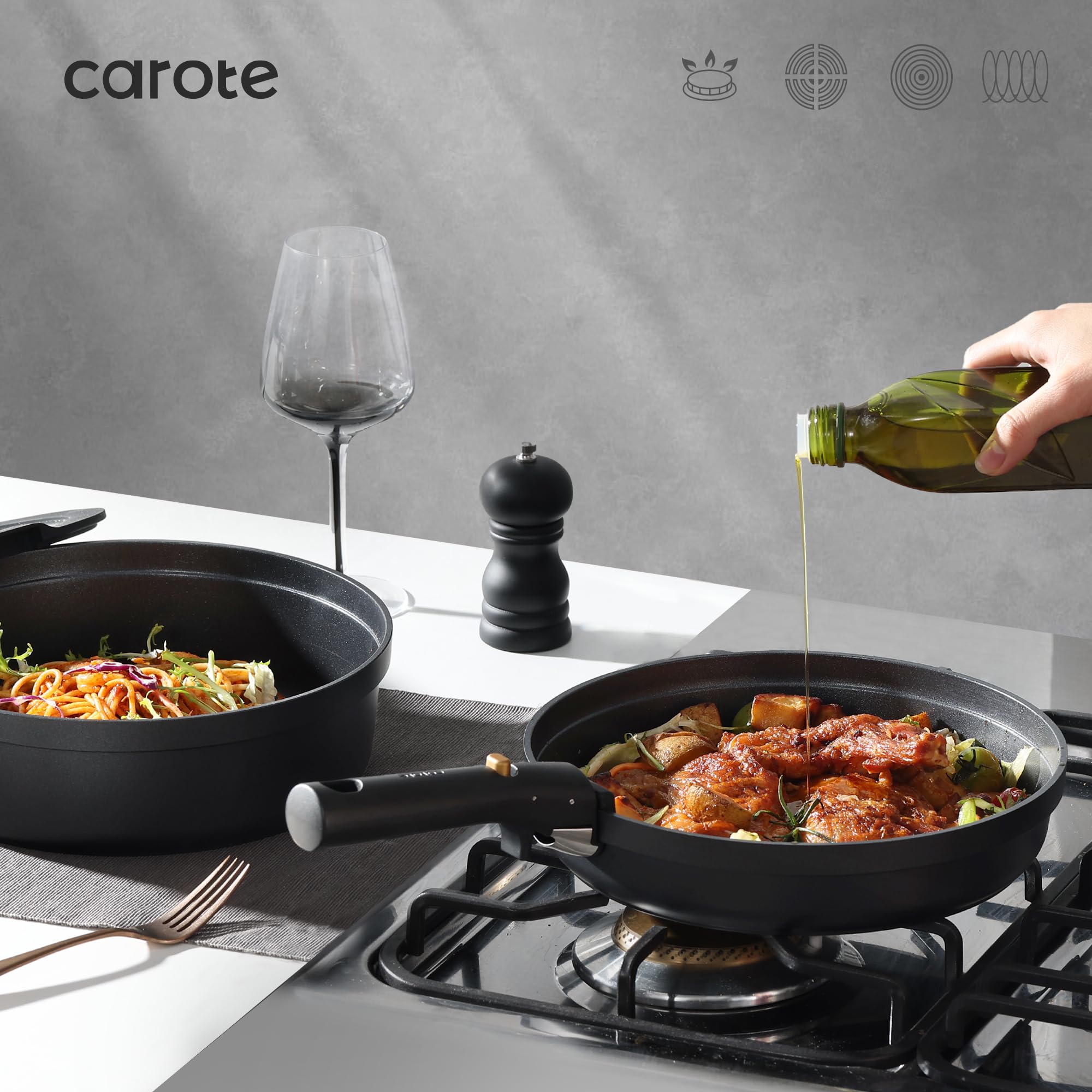 Foto 6 pulgar | Batería de Cocina Carote Antiadherente 20 Piezas-Venta Internacional