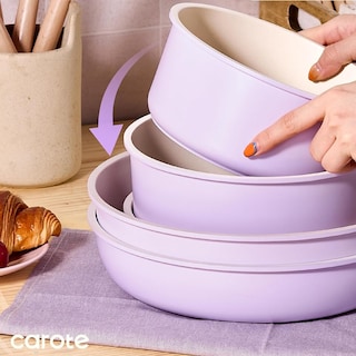Foto 3 | Set Ollas Carote 19 Pzas Antiadherente Color Lila