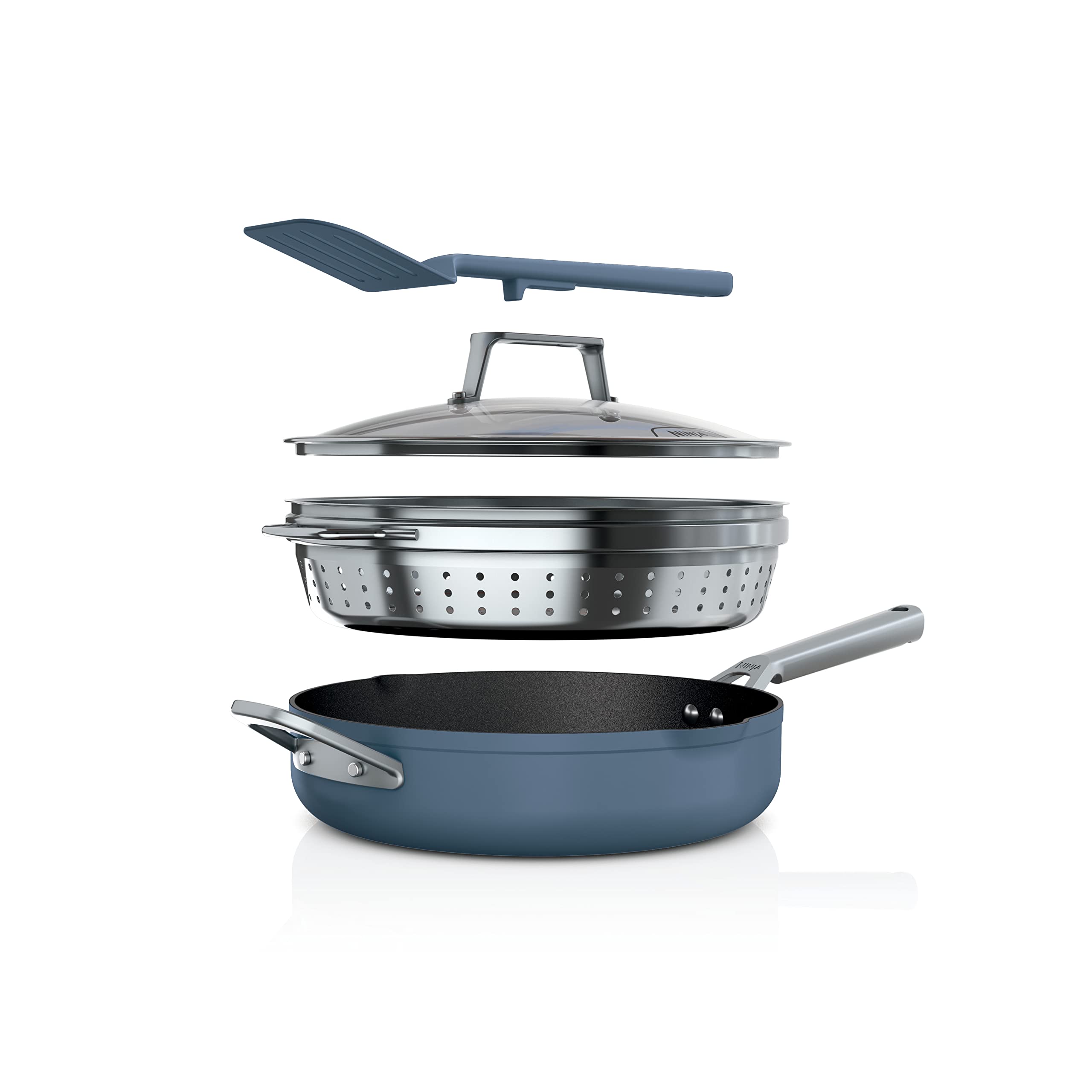 Foto 2 pulgar | Sartén  Cookware Ninja Cw102bl Foodi Neverstick Possible Azul - Venta Internacional
