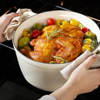 Foto 5 | Olla De Horno Holandés Carote 5 Qt Hierro Fundido Blanco