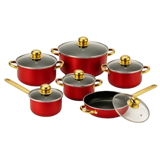 Foto 1 | Batería Cocina 12 Pz Acero Inoxidable Ollas Cacerola Sartén