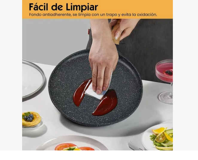 Foto 2 | Sarten Crepera Con Revestimiento Antiadherente