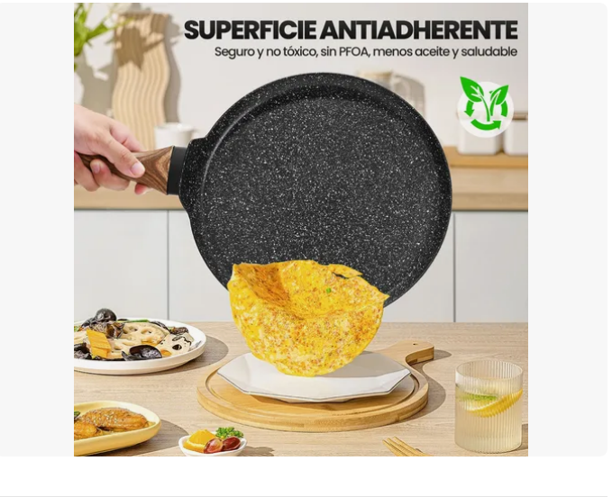 Foto 4 pulgar | Sarten Crepera Con Revestimiento Antiadherente