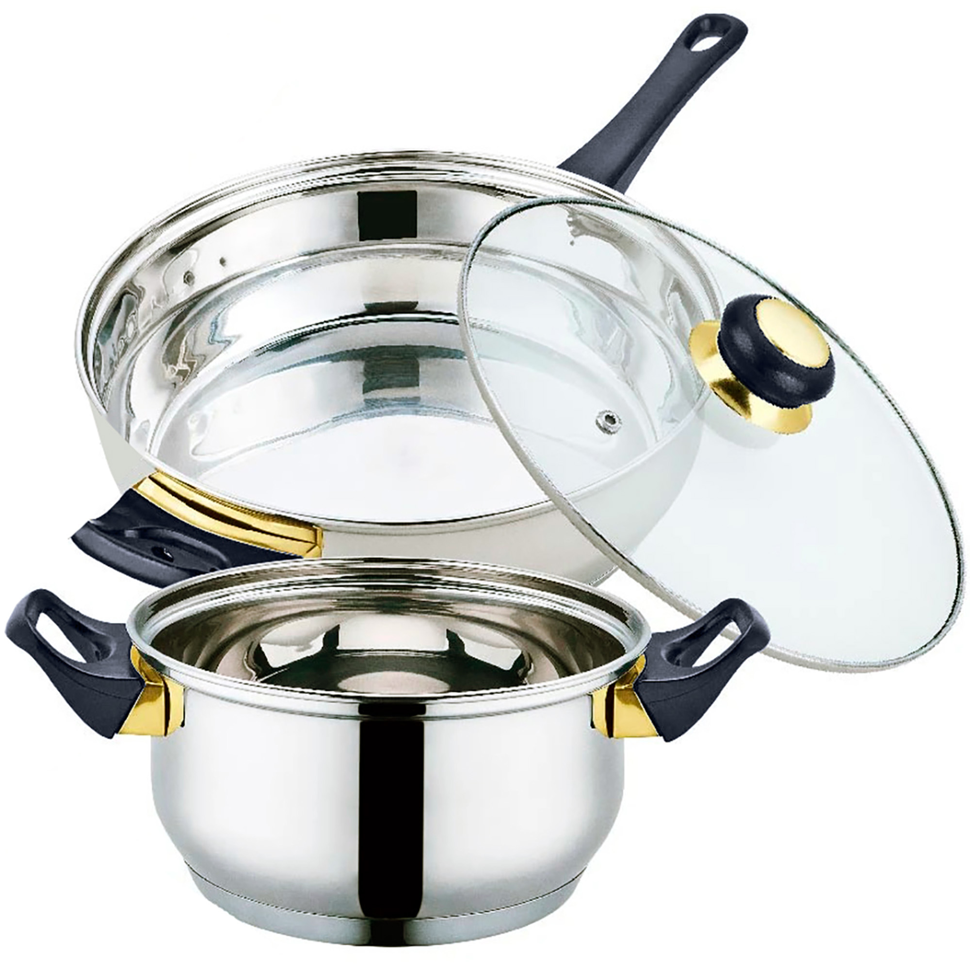 Foto 4 pulgar | Bateria Cookware Mod. Bk201 Acero Inoxidable 12 Pzs