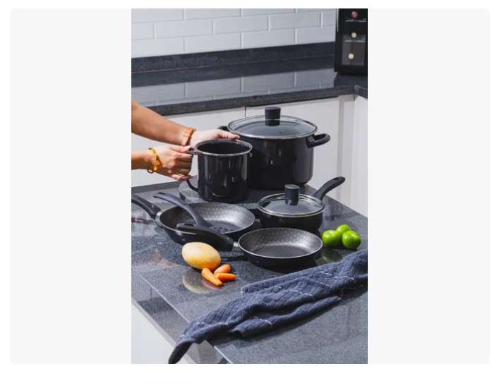 Foto 5 pulgar | Batería De Cocina Xtellar  Aluminio Con Antiadherente 8 Piezas