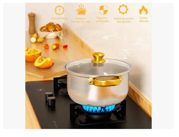 Foto 4 | Batería De Cocina Xtellar  De Acero Inoxidable 18piezas Antiadherente