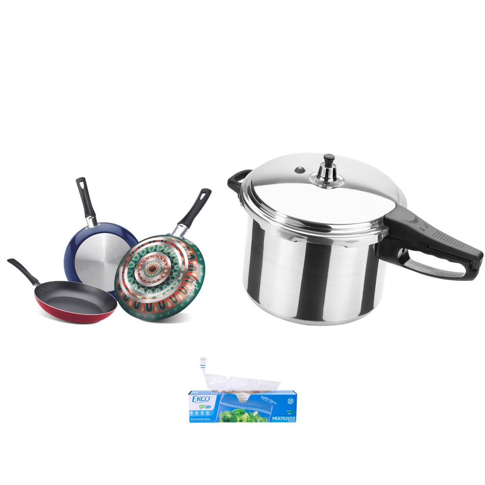 Foto 3 pulgar | Juego De Olla Express Ekco 8 Litros Con Juego De Sartenes Ekco