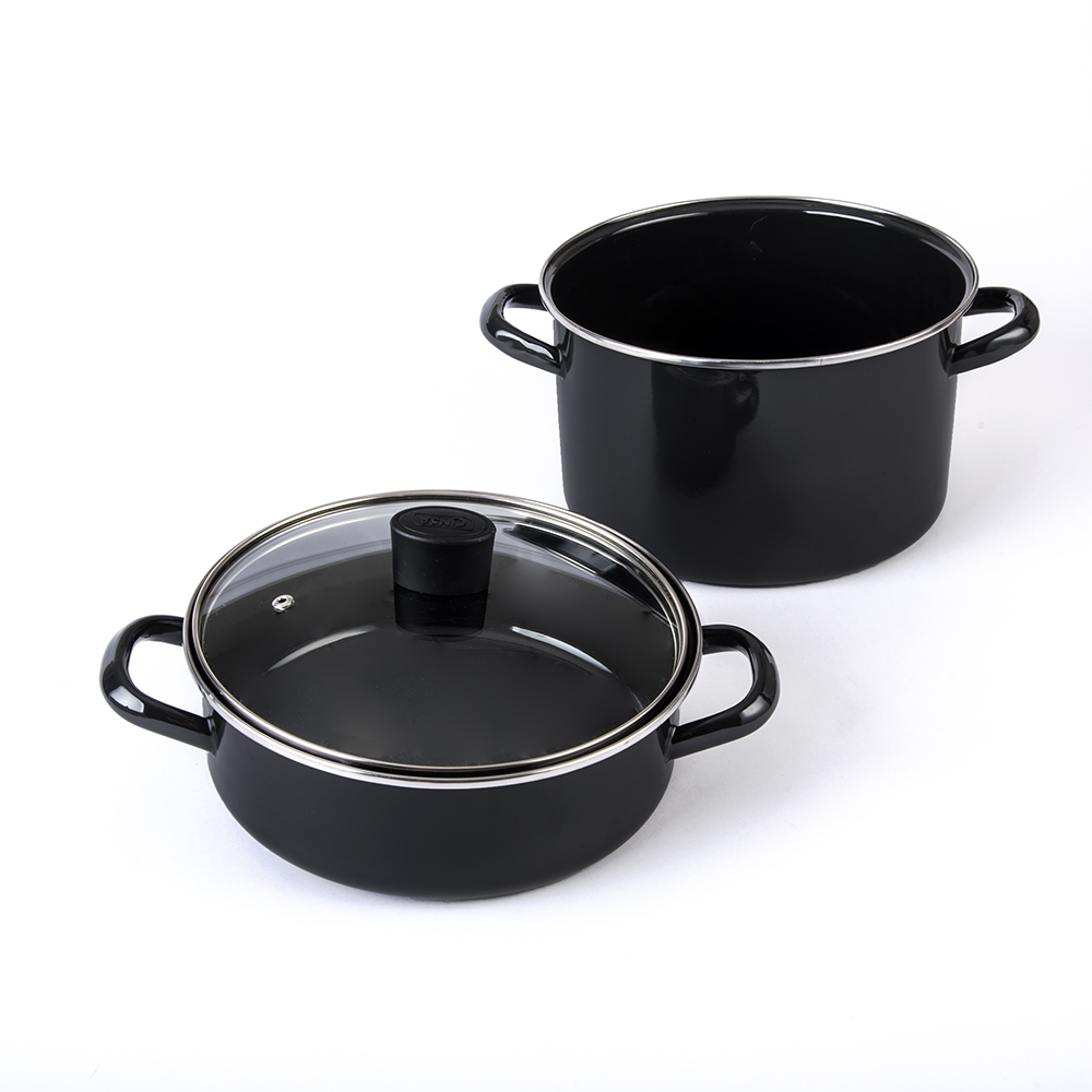 Foto 3 pulgar | Batería De Cocina Santiago Cinsa 6 Piezas Negro Con Tapa De Vidrio
