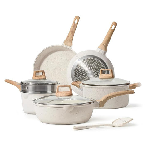 Foto 2 pulgar | Batería De Cocina Brandtrendy 10 Piezas Con Ollas Y Sartenes Antiadherentes Para Cocina