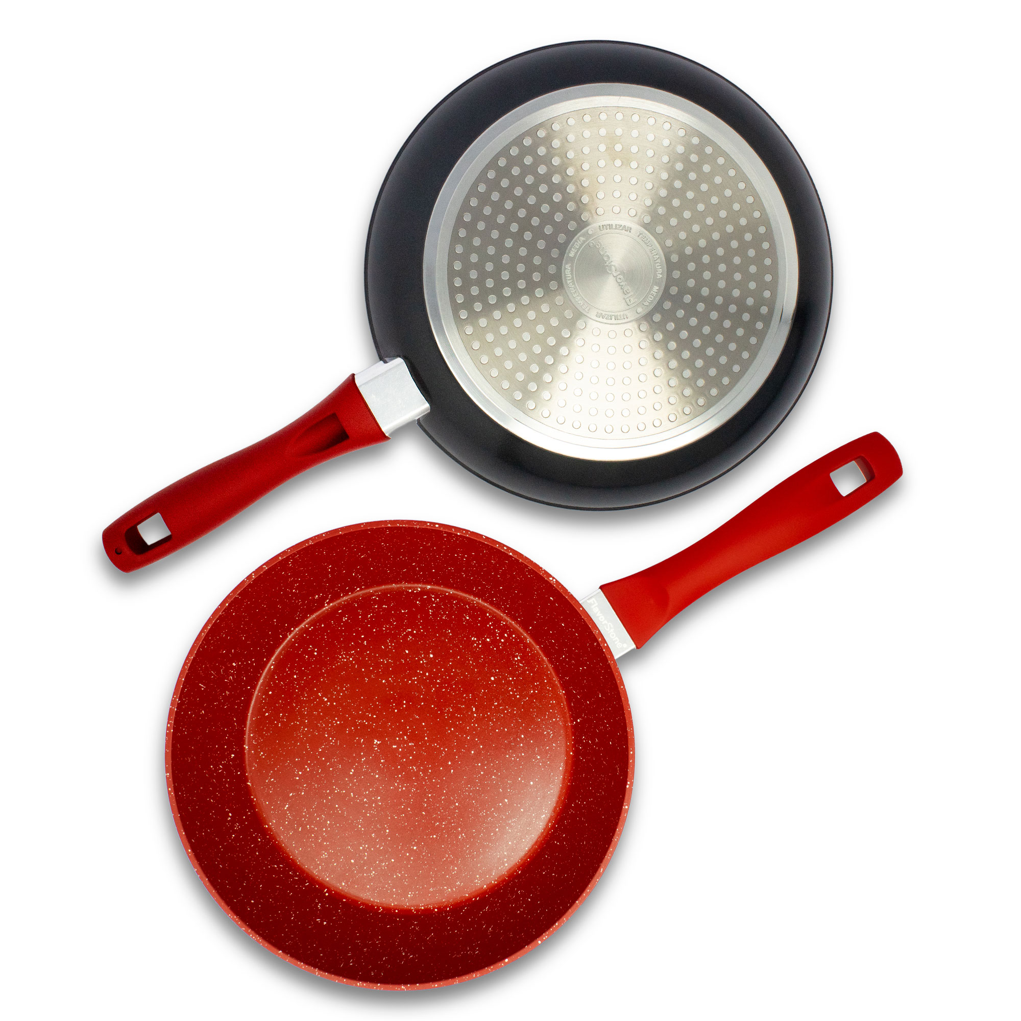 Foto 4 pulgar | Juego De Sartenes Flavorstone Light Set 8 Piezas Color Rojo
