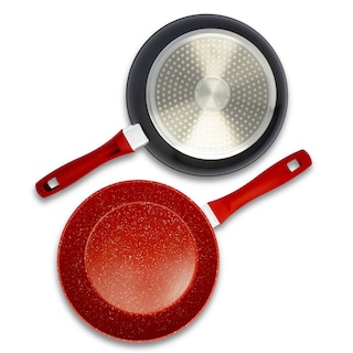 Foto 3 | Juego De Sartenes Flavorstone Light Set 8 Piezas Color Rojo