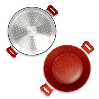 Foto 4 | Batería De Cocina Flavorstone Ligth Set 16 Piezas Color Rojo