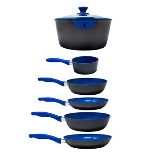 Foto 3 | Batería De Cocina Flavorstone Ligth Set 16 Piezas Color Azul