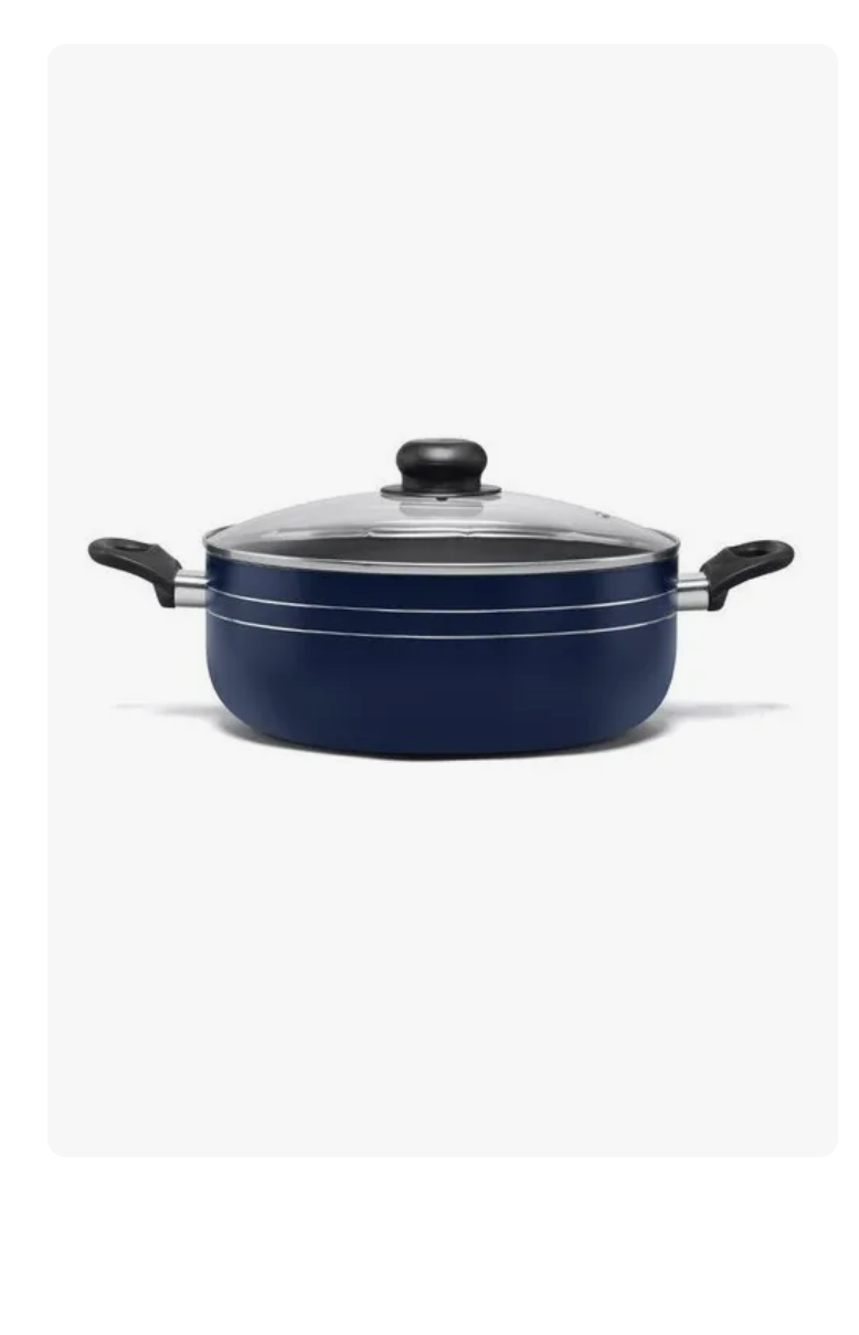 Cacerola Azul Xtellar De 28 Cm Azul Con Antiadherente