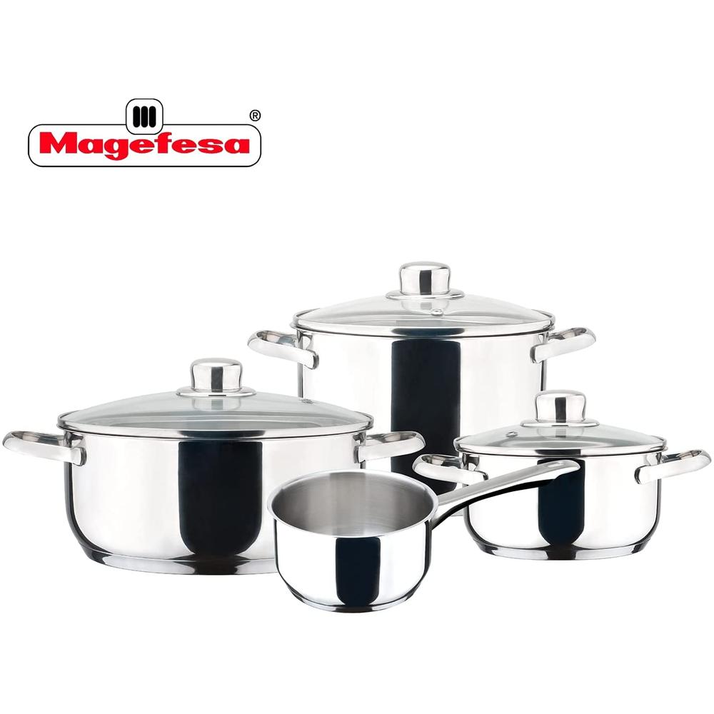 Foto 3 | Batería Cocina Magefesa Acero Inoxidable Ollas Dux 7 Pzas