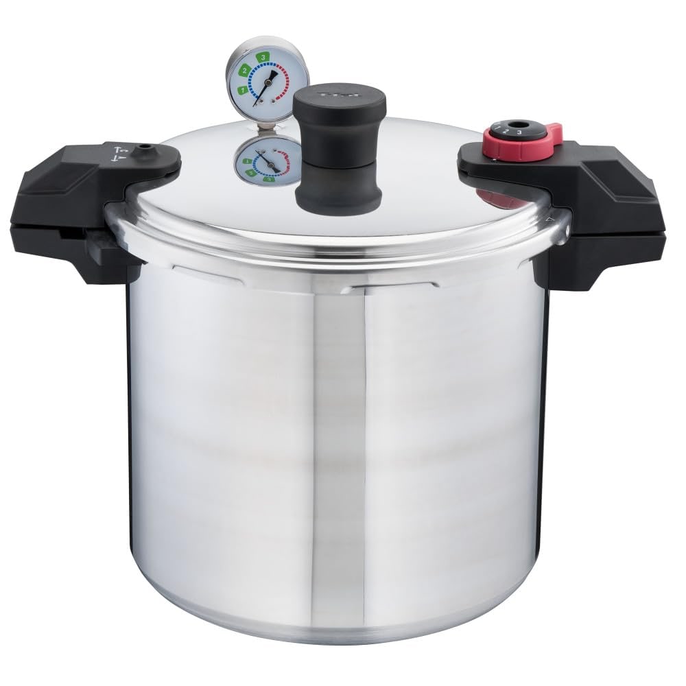 Olla A Presión T-fal - Envasadora A Presión De Aluminio (22 L), Color Plateado - Venta Internacional. $4,589