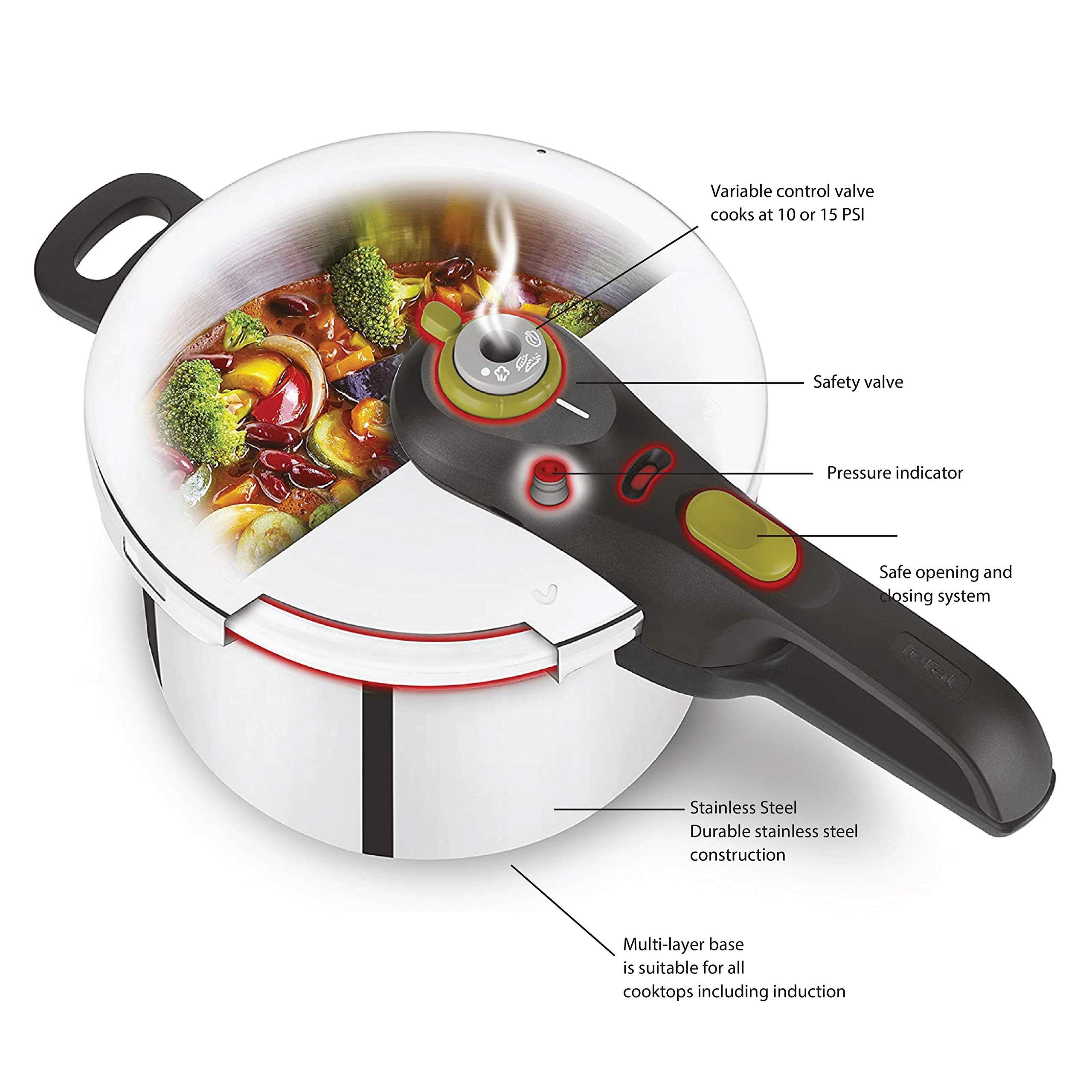 Foto 5 pulgar | Olla A Presión T-fal, Utensilios De Cocina De Acero Inoxidab - Venta Internacional.