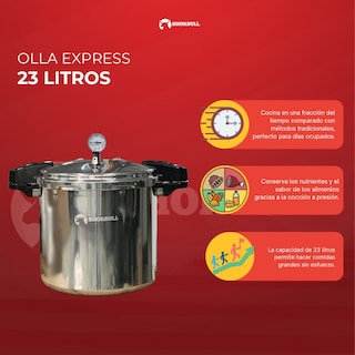 Foto 7 | Olla Express Shorbull 23 Litros